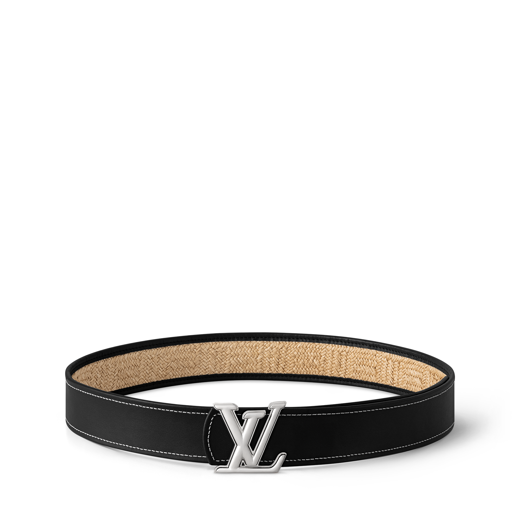 ベルト・LV ディメンション ラフィア 40MM リバーシブル ｜ルイ